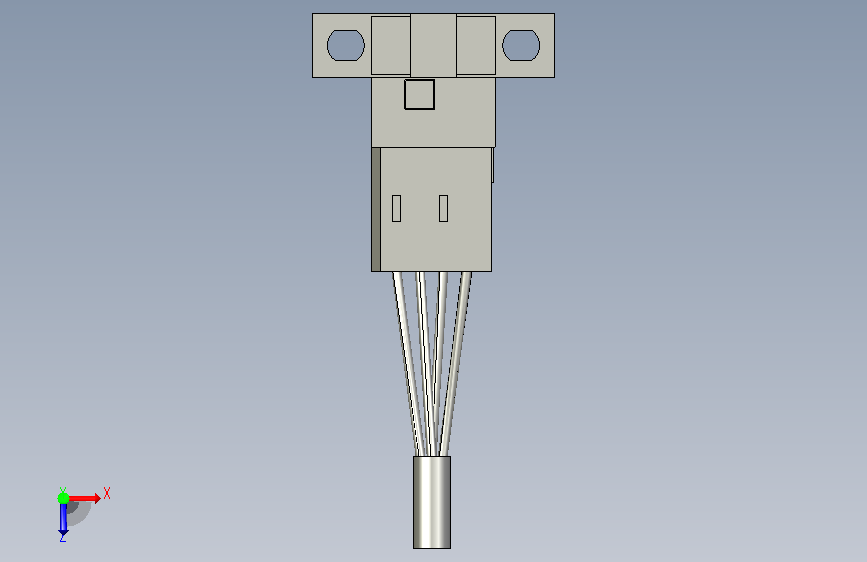 微型光电传感器EE-SX671槽型光电开关 俯视图