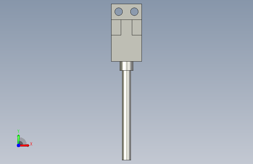 微型光电传感器EE-SX674-DTK欧姆龙微型槽型光电开关 正面视图