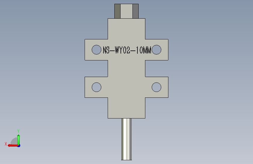 温湿度变送器型号NS-WY02-10.1中文注释:工业 背面视图