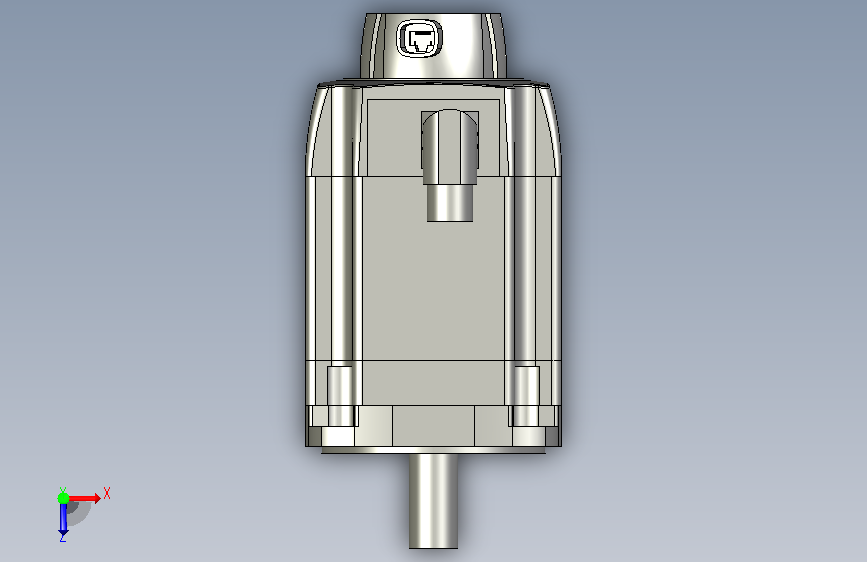 西门子1FK7系列紧凑型1.9kW带抱闸同步伺服电机1FK7 俯视图
