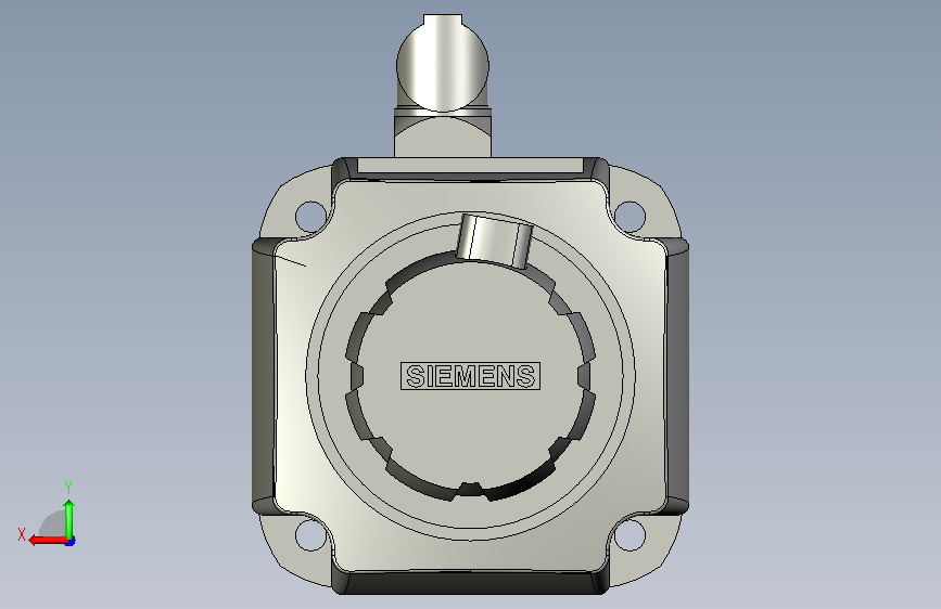 西门子1FK7系列紧凑型1.9kW带抱闸同步伺服电机1FK7 背面视图