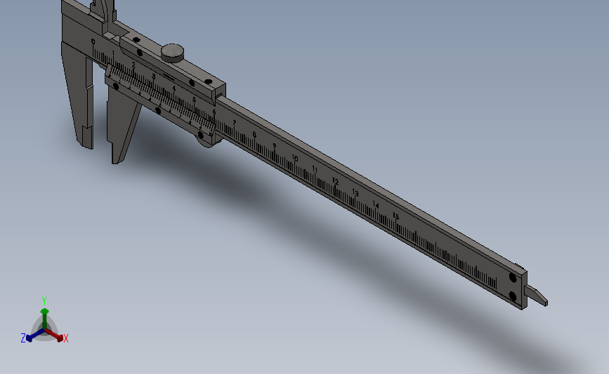 150游标卡尺模型