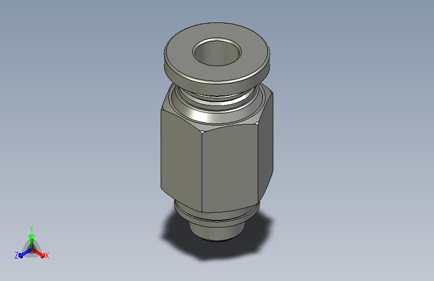 亚德客直通快插接头PC4-M5接管外径4mm螺纹规格