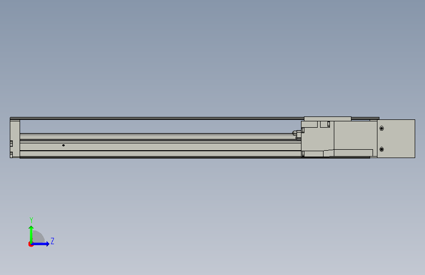 直线模组DKK-60-S400-1P-LM-M100 左侧视图