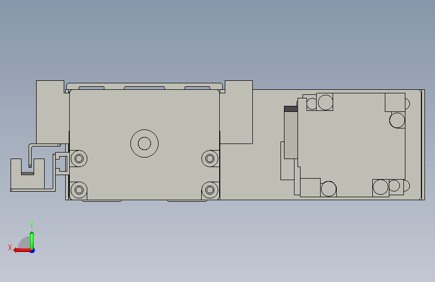 直线模组DKK-60-S400-1P-LM-M100 背面视图