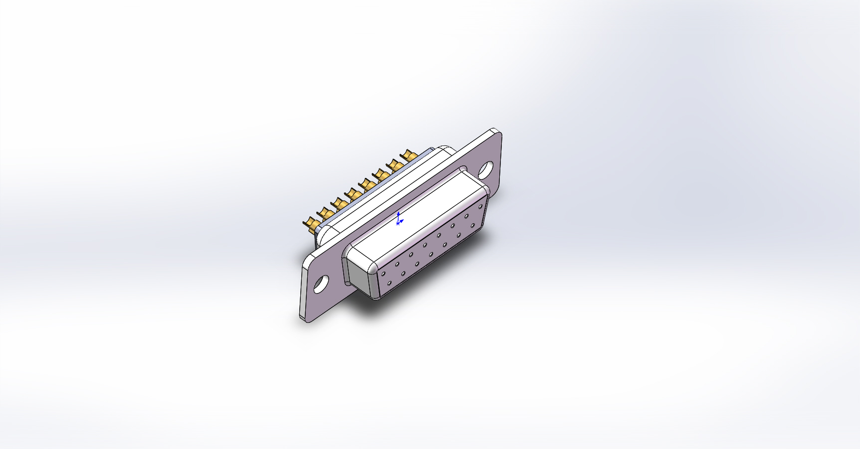DB15端子_SOLIDWORKS 2016_模型图纸下载 – 懒石网