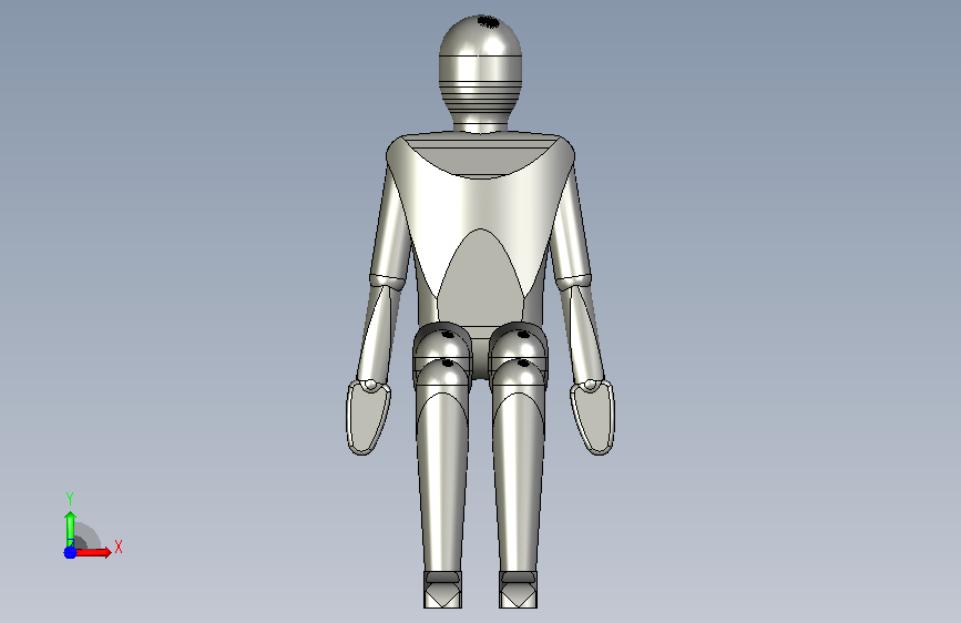 坐式陈列人体模特XDM-Z176高1.76米服装店铺 正面视图