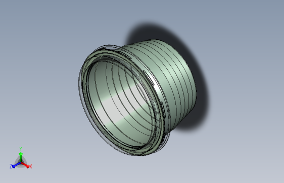 脊状塑料 3D 模型