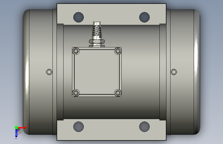 C型振动电机YZU-2-4B额定激振力2kN、4 俯视图