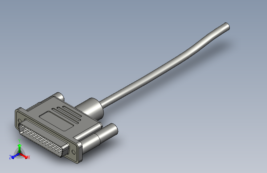 DB25公头连接器DB25plug-11型双排25针金属
