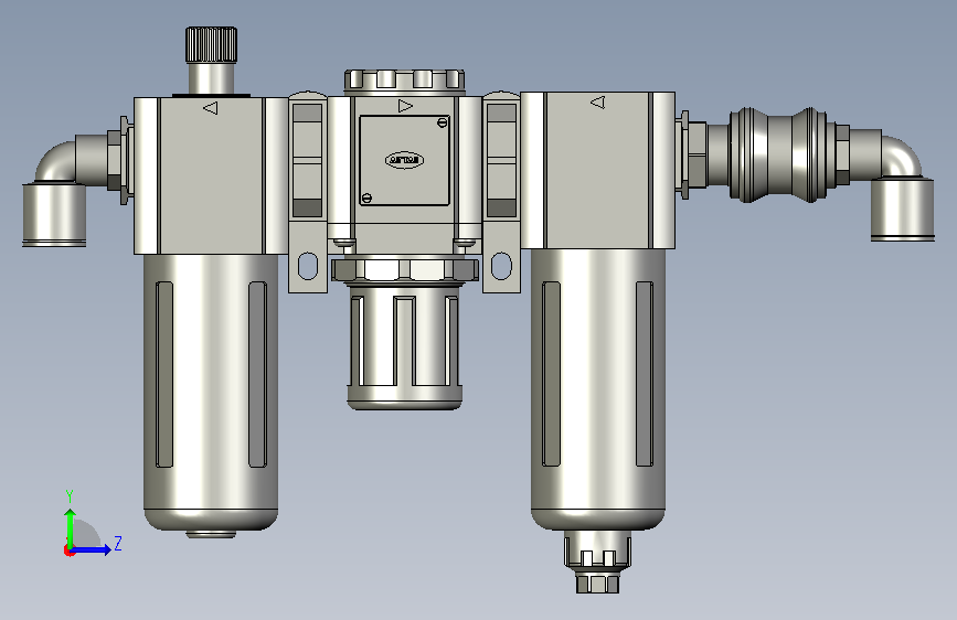 GC300-10-F1日本SMC出品量程1MPa带数显与 左侧视图