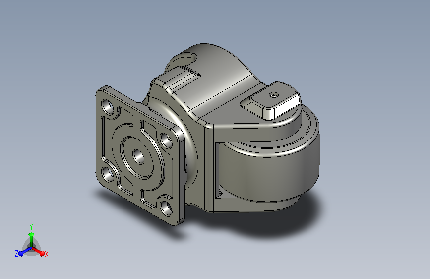 GD-150-F角轮轮径150mm固定式高承重聚氨酯