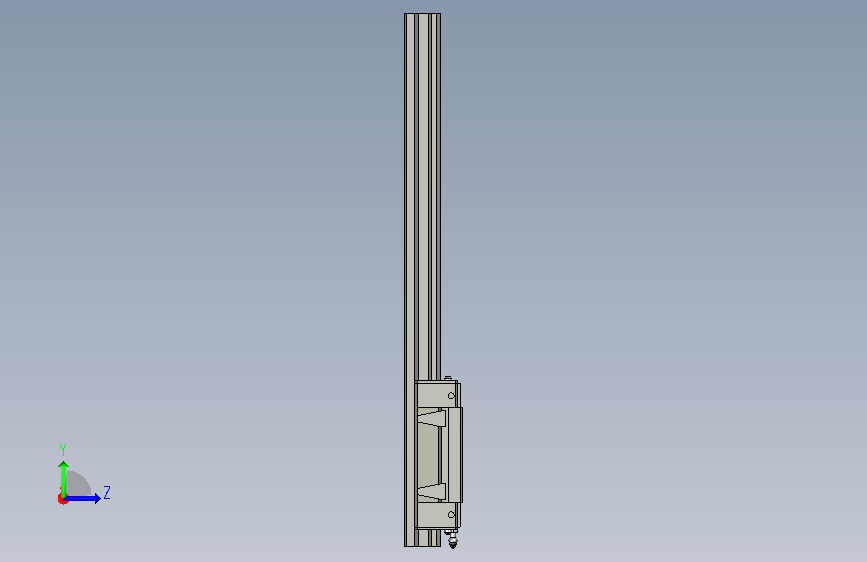 HGW-15CB系列直线导轨(长度220mm) 左侧视图