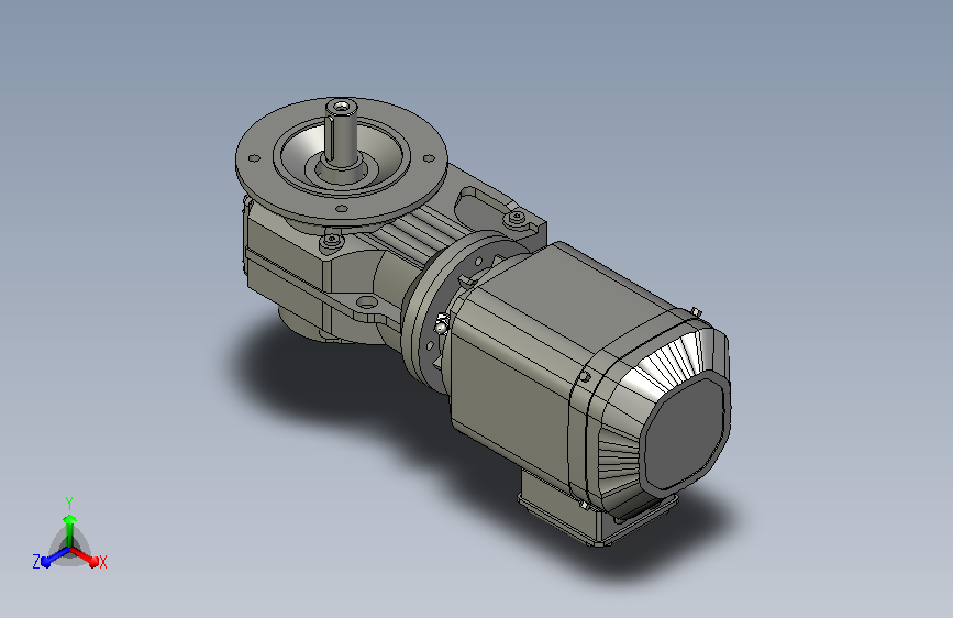 KF47DRS90L4型斜齿-螺旋锥齿轮减速电机减速