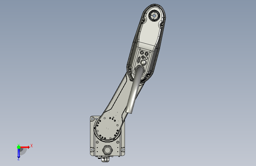 LS6_602S珞石轻量型六轴协作机器人,额定负载 俯视图