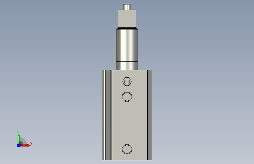 QCK-R-12x10-S型12×10规格弹簧式工业 正面视图