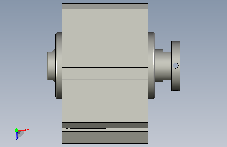 SDADS-63x10-GX-2亚德客型带导杆 俯视图