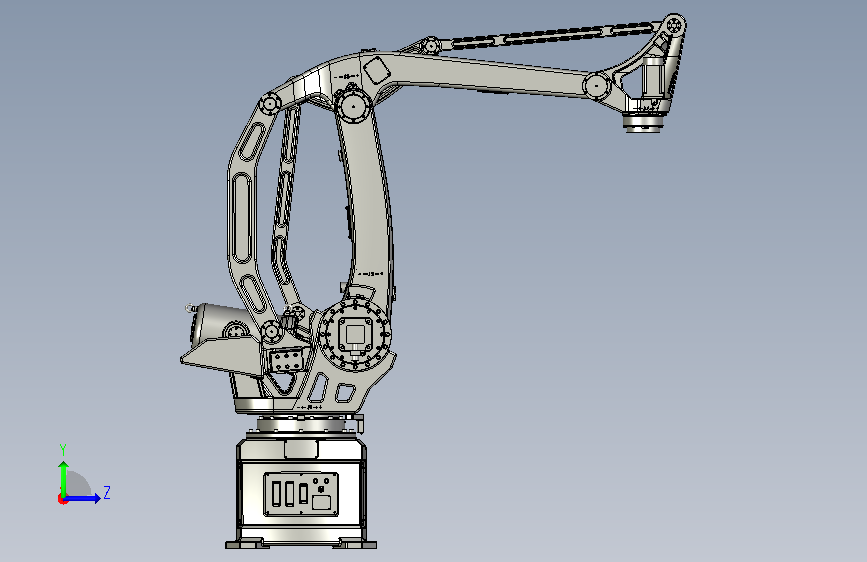 SRB-300300kg负载六轴重载协作工业机器人 左侧视图