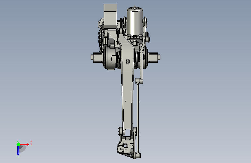 SRB-300300kg负载六轴重载协作工业机器人 俯视图