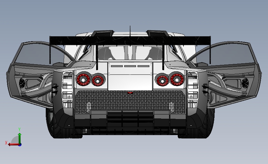 Nissan GT-R 赛车模型_SOLIDWORKS 2016_模型图纸下载 – 懒石网