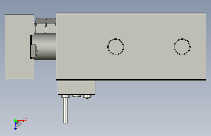 TN-32x10-S-J本体外径32mm工作行程10mm 俯视图