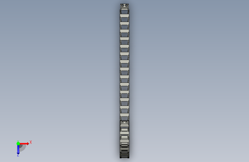 VBD31-F25-R75-N25拖链两侧可开 俯视图