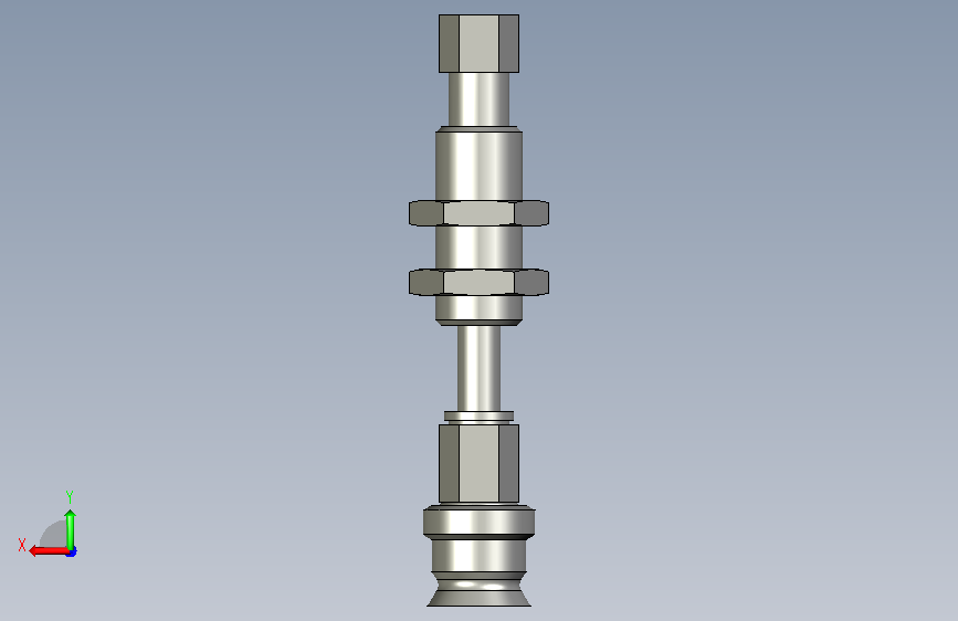 ZPT10UNJ10-B5-A10_N型工业圆形连接器 背面视图
