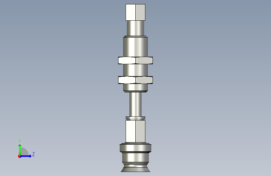 ZPT10UNJ10-B5-A10_N型工业圆形连接器 左侧视图