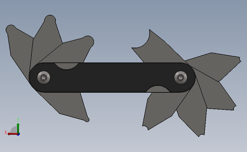 半径规 背面视图