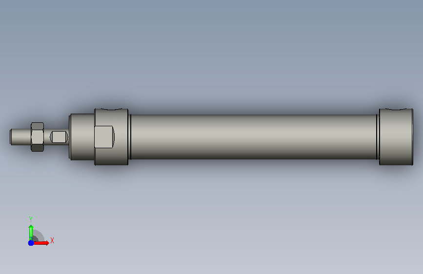 冲压外圈滚针轴承型号MA20x75SU(0)中文注释 正面视图
