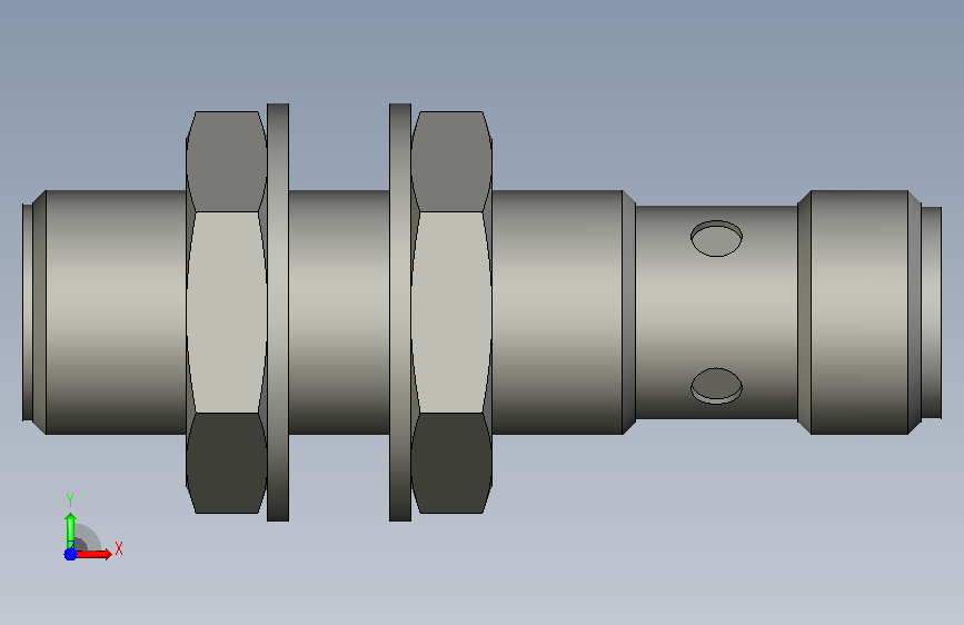 电感式接近开关型号:BALLUFFBESM12ME-PSC40 正面视图