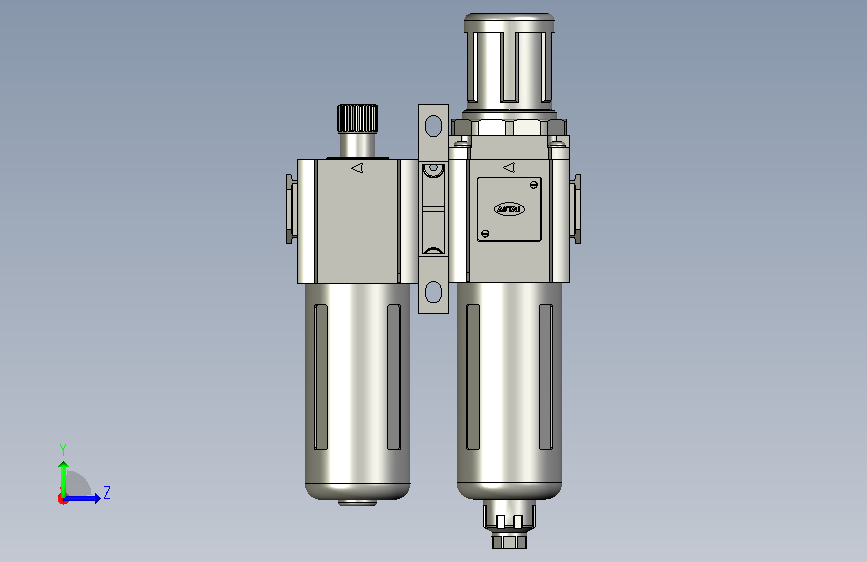 工业级1光1电千兆光纤收发器GFC30010-F1-A 左侧视图