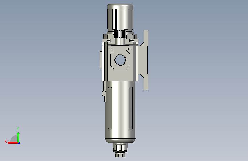 工业级1光1电千兆光纤收发器GFC30010-F1-A 背面视图