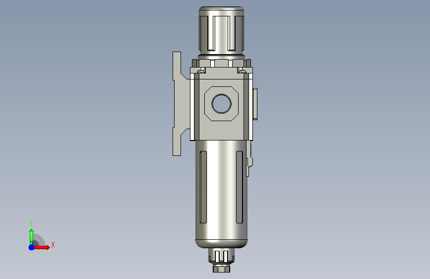 工业级1光1电千兆光纤收发器GFC30010-F1-A 正面视图