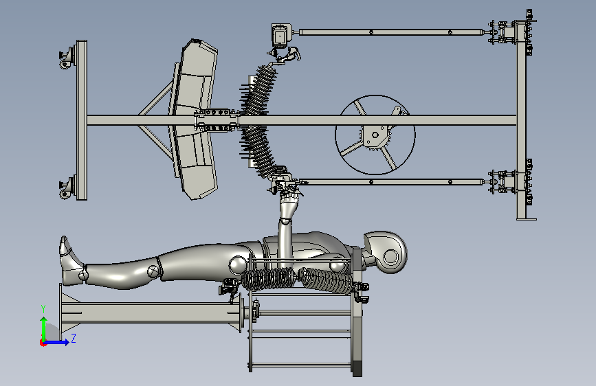 A0018487-扭矩工具支撑导轨系统拧螺丝工作站台 左侧视图