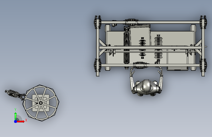 A0018487-扭矩工具支撑导轨系统拧螺丝工作站台 正面视图