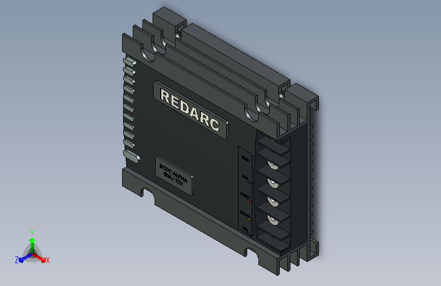 A0018501-REDARC BCDC12050B — BCDC Alpha 50A DC-DC 充电器 主视图