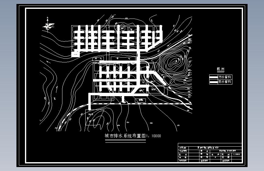 某市给排水管网工程系统设计--1116729--250 主视图