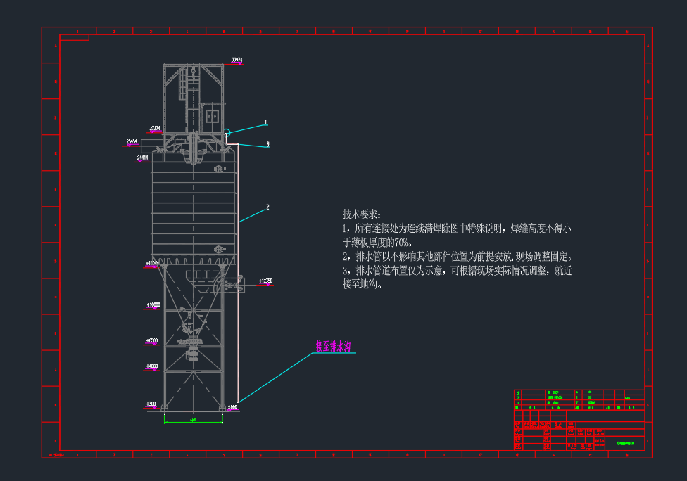 烟气净化系统工艺管路布置图