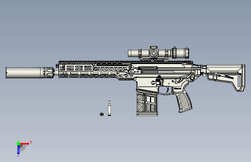xm7 模型源文件 俯视图