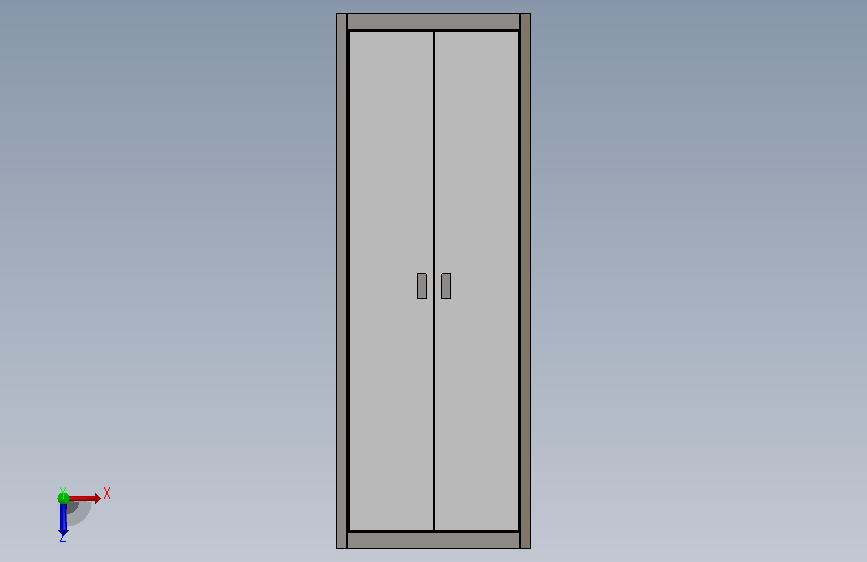 H0009084-ups电源柜 俯视图