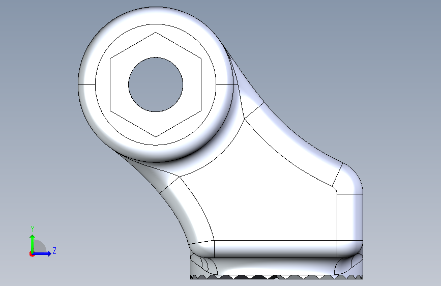 A0018545-GepRC 天线和 Walksnail Ascent 支架 左侧视图