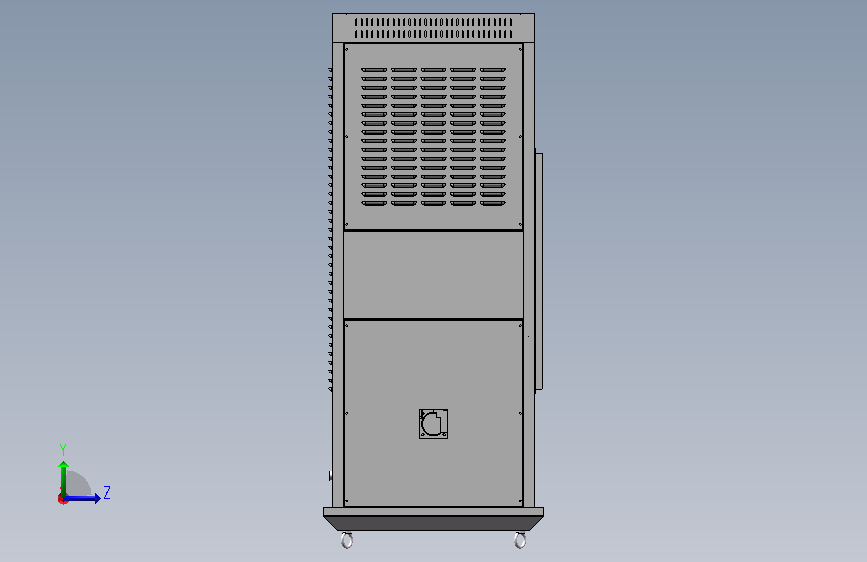 120kw 一体式充电机-单枪 左侧视图