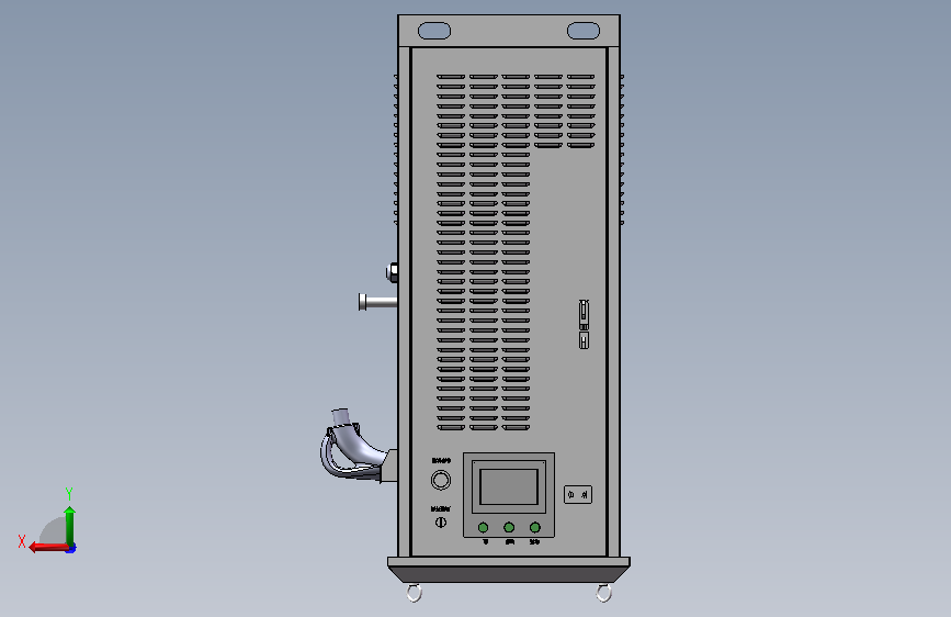 120kw 一体式充电机-单枪 背面视图