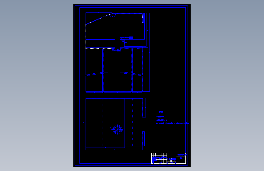 玻璃横切结构及人机界面系统设计 主视图