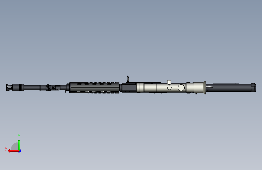 qbz-03式步抢 背面视图