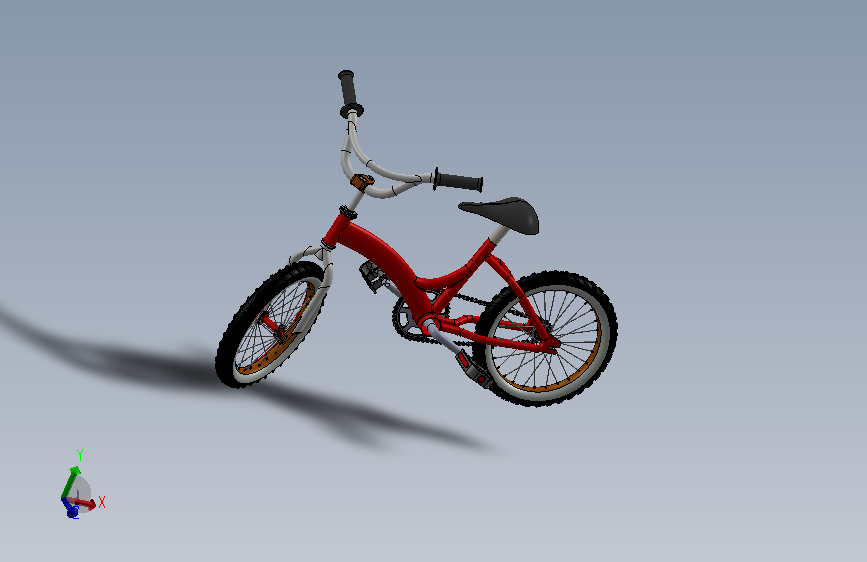 儿童自行车的3D设计  sw14