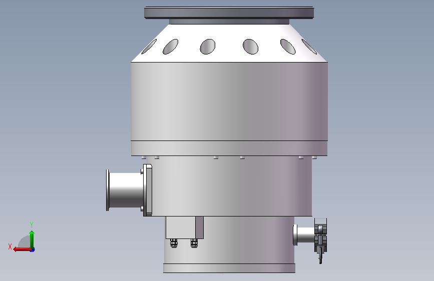 莱宝 磁悬浮分子泵TURBOVAC MAG W 830C参考模型 背面视图