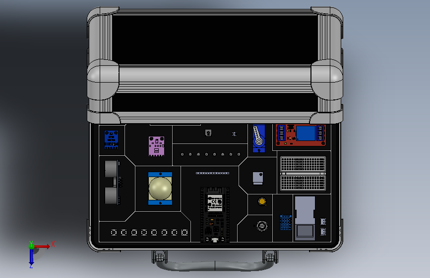 ESP32 实训箱(基础传感器) 俯视图