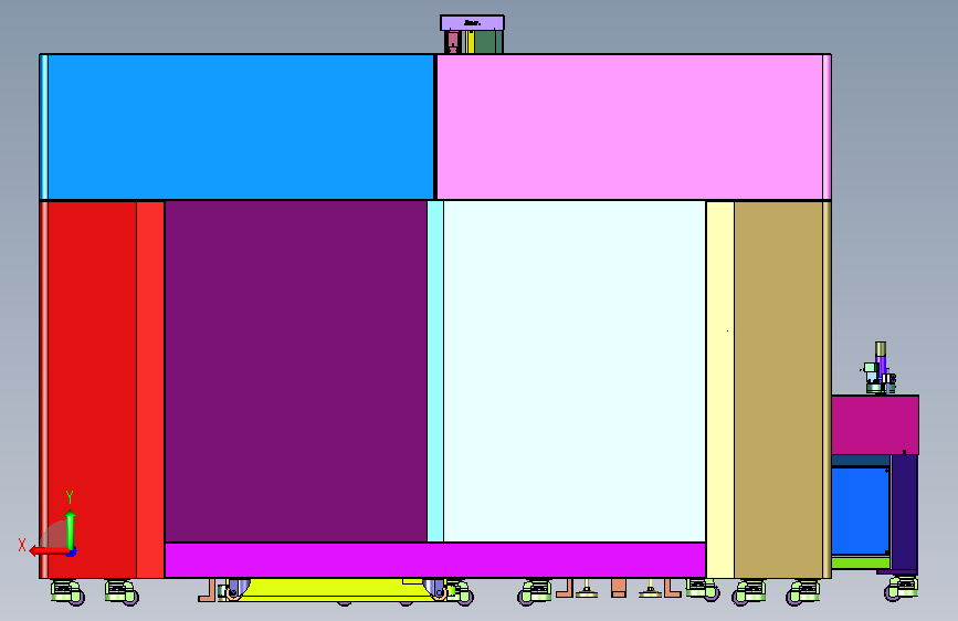 按压式罐盖组合机械 背面视图